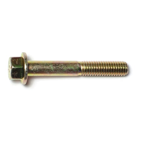 Midwest Fastener Grade 8, 7/16"-14 Flange Bolt, Zinc Plated Steel, 3 in L, 3 PK 74647